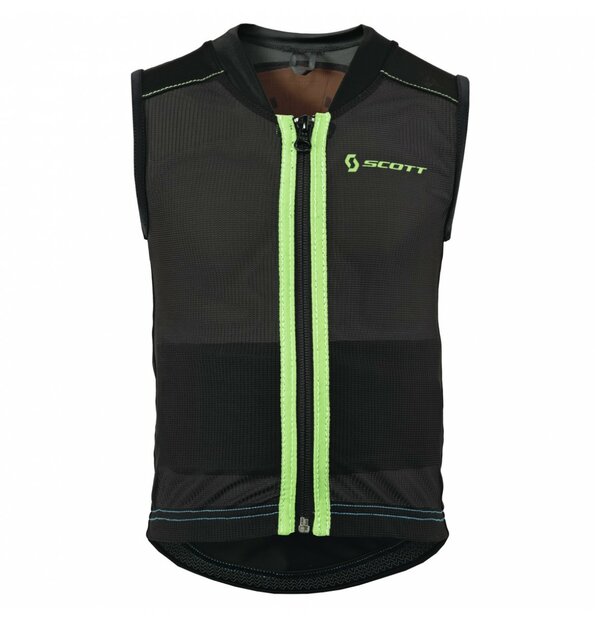 Scott Soft Actifit Jr Vest Protector XS Zwart Groen
