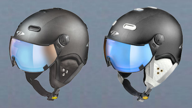 cp carachillo carbon skihelm - cp carbon helm in schwarz weiss