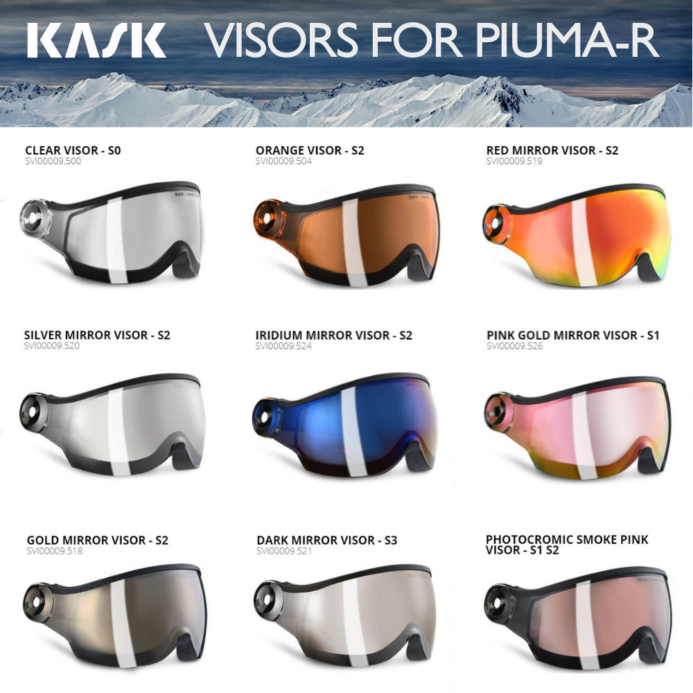 kask piuma r skihelm visier los - kask ersatz visier - kask visier kaufen