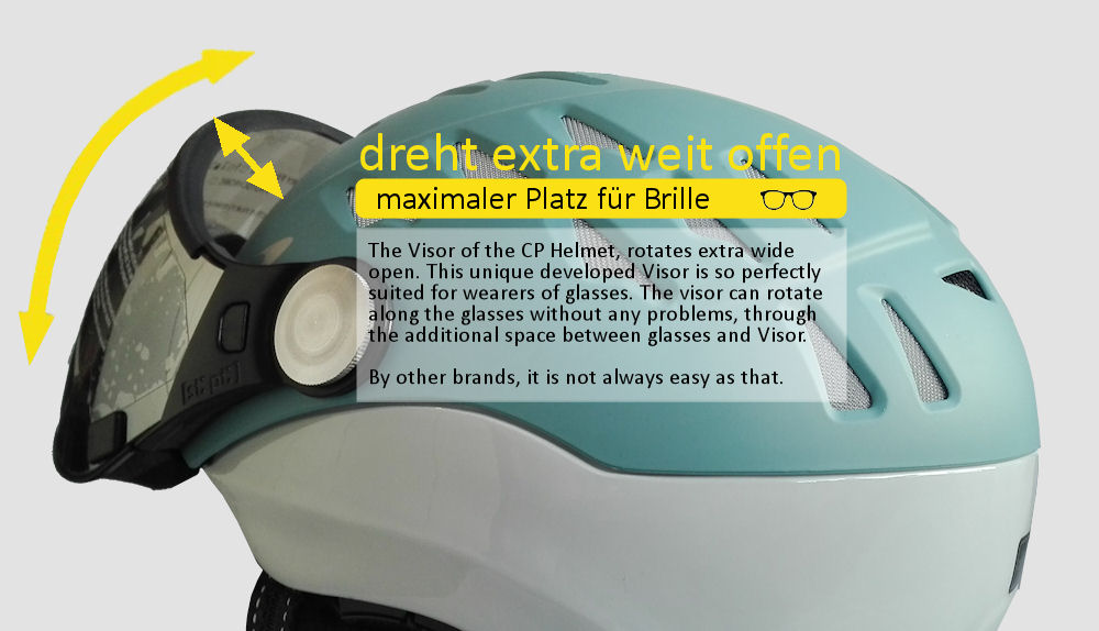 Beste Skihelm mit visier für Brillenträger Herren oder Damen dann ist CP der Nr.1 Helm für Brillenträger