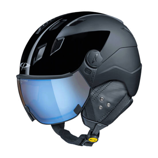 CP Corao+ Cashmere Skihelm Zwart met meekleurend & polariserend vizier (3 Keuzes) - zeer veilig
