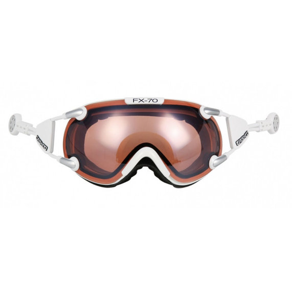 Skibril Casco fx-70 vautron - Wit - photochromic polarized cat. 1-3 -(☁/❄)