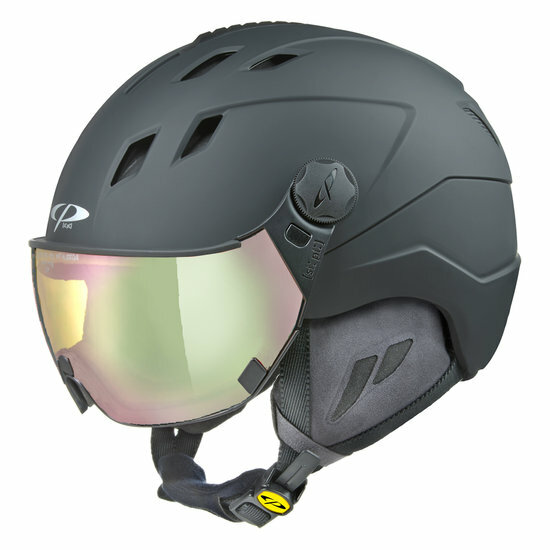 CP Corao+ skihelm zwart met meekleurend & polariserend vizier (3 Keuzes) - zeer veilig