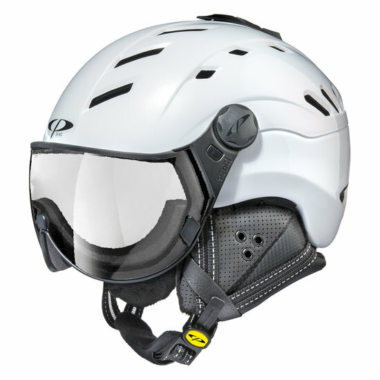 CP Camurai skihelm wit - meekleurend vizier - kies uit 7 soorten !