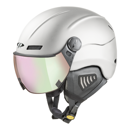 CP New Camurai skihelm wit - meekleurend & polariserend vizier