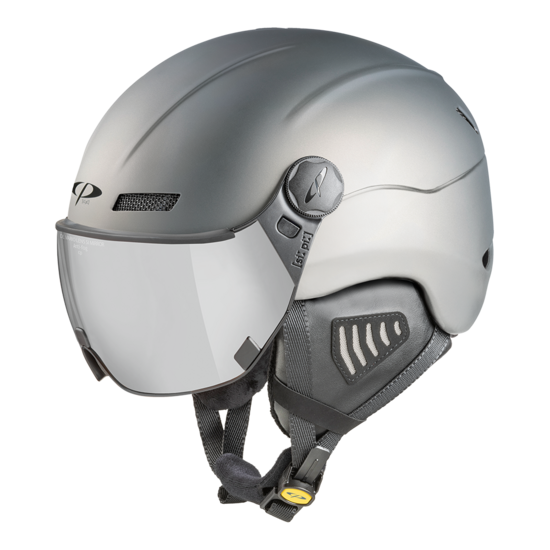 CP New Camurai skihelm grijs - meekleurend vizier