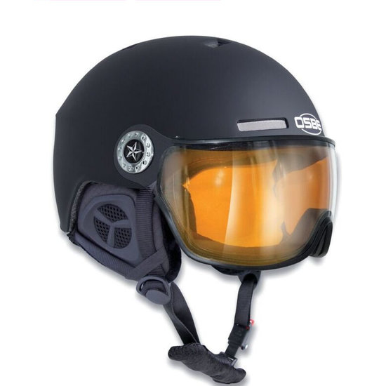 Skihelm Osbe Aire Visor (new light r) - dull black - Vizier cat. 1-3(☁/❄) thumbnail