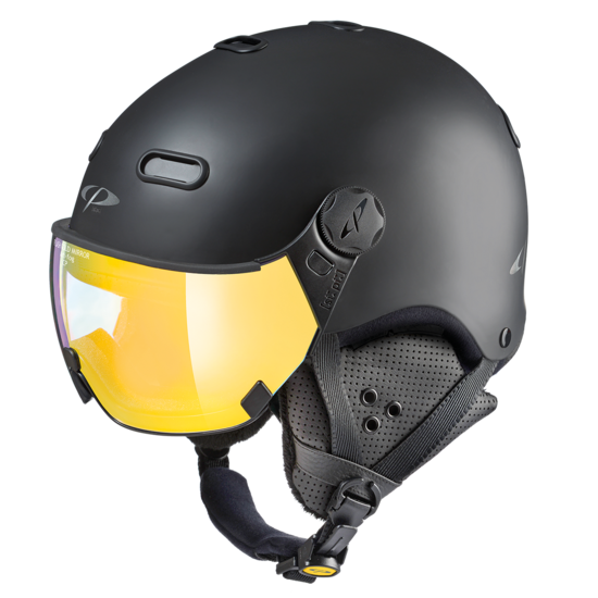 Cp Skihelm Met Vizier Carachillo Zwart Spiegelend cp kopen in de aanbieding