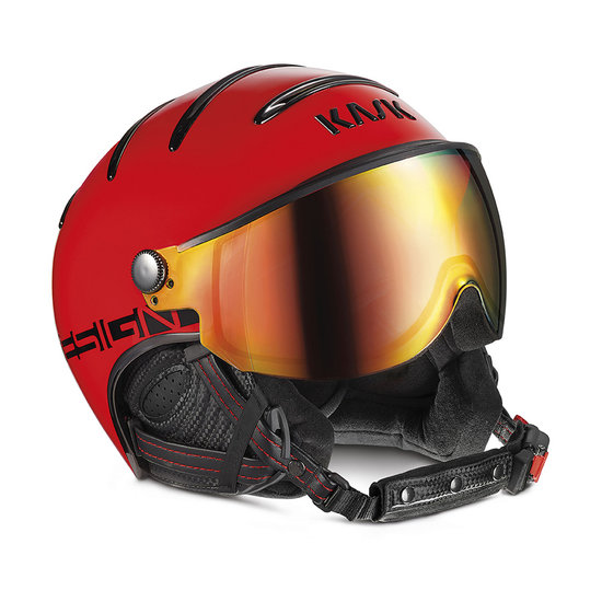 Skihelm Kask montecarlo - red - red mirror Vizier (☀☀) thumbnail