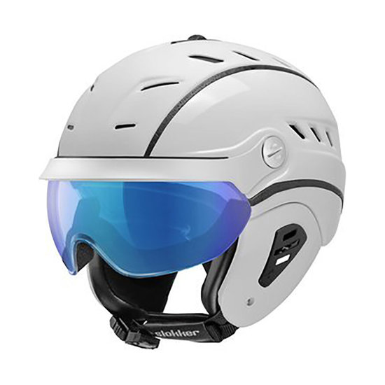 Skihelm Slokker Bakka Multi Layer - wit - Meekleurend Vizier (☁/☀/❄) thumbnail