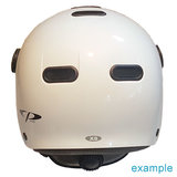 carachillo XS skihelm met vizier achterkant detail