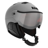 Kask Treasure silver skihelm met vizier