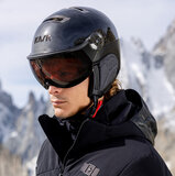 kask chrome platinum  skihelm met vizier photochromic visier