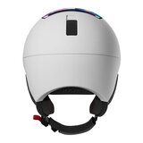 kask chrome white rainbow skihelm met vizier photochromic