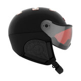 kask chrome black pink  skihelm met vizier photochromic