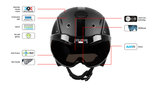 Casco sp-6 black skihelm carbon schwarz - photochromic vautron vizier - eigenschappen