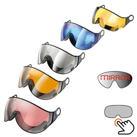 CP skihelm vizier los - single lens - voor ander weer / Look - past op CP Skihelmen