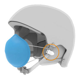 clips skihelm voor bevestiging Gezichtsmasker | Skihelm hoeft niet meer af na elke afdaling! | Universeel