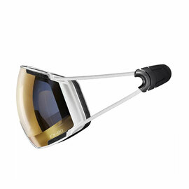 Casco FX-80 Vautron+ wit skibril - Magnetic link - Meekleurend (Photochromic) cat. 1-3 (❄/☁/☀) & Polariserend  