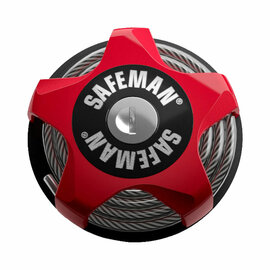 Safeman skislot rood - snowboard slot - helmslot - fietsslot