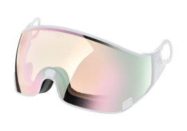 CP 50 Skihelm Vizier Meekleurend Los - DL Vario Lens Water Pink Mirror Cat. 1-2 (☁/❄/☀) - Voor CP Skihelmen