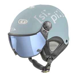 CP Carachillo XS skihelm blauw mat  - helm met spiegel vizier (☁/❄/☀)