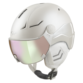 CP Coya+ Cashmere Skihelm met Vizier wit | Extra veilig! | Meekleurend & Polariserend vizier