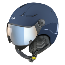 CP Coya+ Skihelm met Vizier blauw | Extra veilig! | Meekleurend & Polariserend vizier