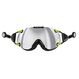 Skibril Casco fx-70 carbonic - Zwart-Neon - mirror cat. 2 - (☁/☀)
