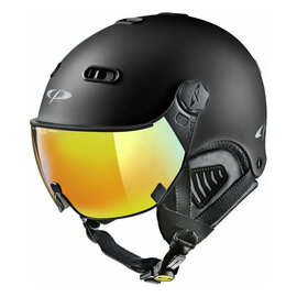 CP Carachillo zwart mat skihelm - meekleurend Vizier (4 Keuzes)