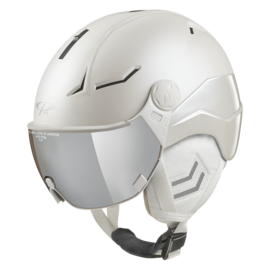 CP Coya+ Cashmere Skihelm met Vizier wit | Extra veilig! | Meekleurend vizier
