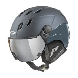 CP Corao+ Skihelm met Vizier blauw | Extra veilig! | Meekleurend vizier