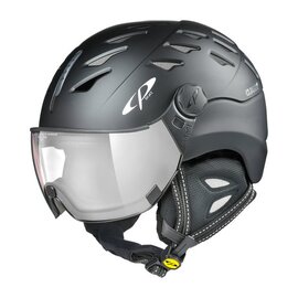 CP Cuma skihelm zwart - meekleurend vizier (7 Keuzes)