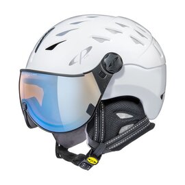 CP Cuma skihelm wit - meekleurend & polariserend vizier (6 Keuzes)