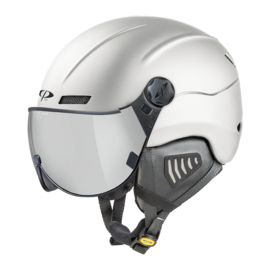 CP New Camurai skihelm wit - single spiegel vizier