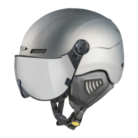 CP New Camurai skihelm grijs - single spiegel vizier