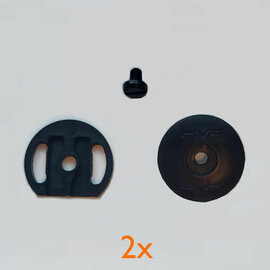 HMR Skihelm Vizier - Schroefset zwart of wit - Past op HMR Skihelmen