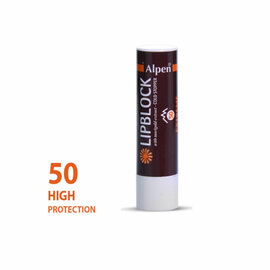zonnebrandcreme  alpen lippenstift me factor 50+