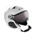 kask chrome white silver skihelm met vizier photochromic