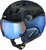 CP Corao+ Ski helmet with visor black blue shiny 