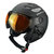 SLOKKER RAIDER SKIHELM - BLACK - ORANGE PHOTOCHROMIC POLARIZED VIZIER CAT.2 - (☀/☁)