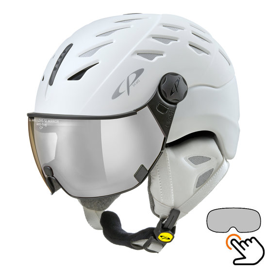 31123_Cp_Cuma_Cashmere_skihelm_vizier_wit_vario