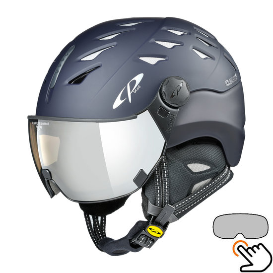 CP Cuma skihelm blauw - meekleurend vizier (7 Keuzes)