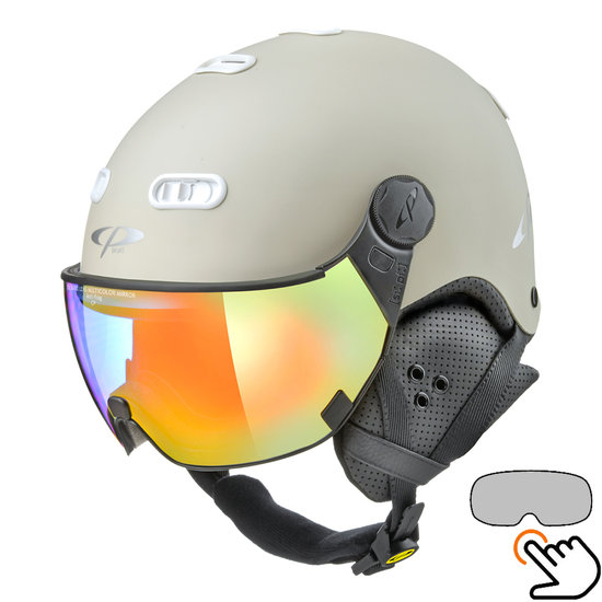 70227_Cp_Carachillo_skihelm_vizier_wit_creme_vario