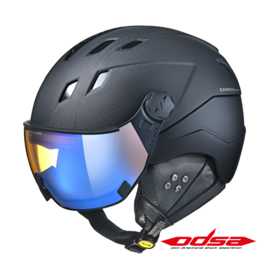 41026_Cp_Corao_carbon_skihelm_vizier_zwart_pol_vario