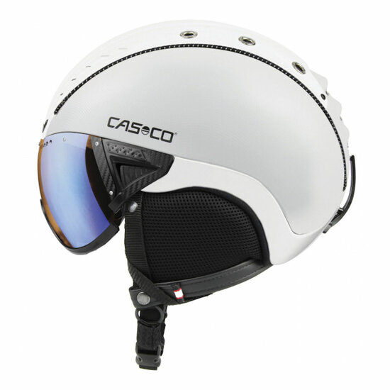 Skihelm Casco SP-2 Vizier - Wit - met meekleurend Vautron vizier afbeelding
