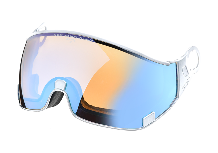 CP 56 Skihelm Vizier Los - Meekleurend & Polariserend - Cat. 1-2 (☁/❄)  dl vario brown pol ice mirror afbeelding