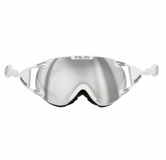 Skibril Casco fx-70 carbonic  - Wit - mirror cat. 2 - (☁/☀) afbeelding