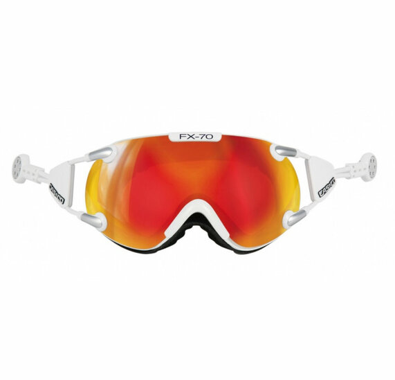 Skibril Casco fx-70 carbonic  - Wit - mirror cat. 2 - (☁/☀) afbeelding