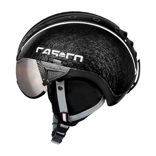 Skihelm Casco SP-2 Vizier - zwart - met Carbonic vizier afbeelding
